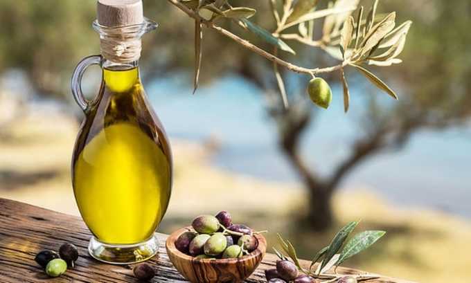 Оливковое масло содержит витами Е